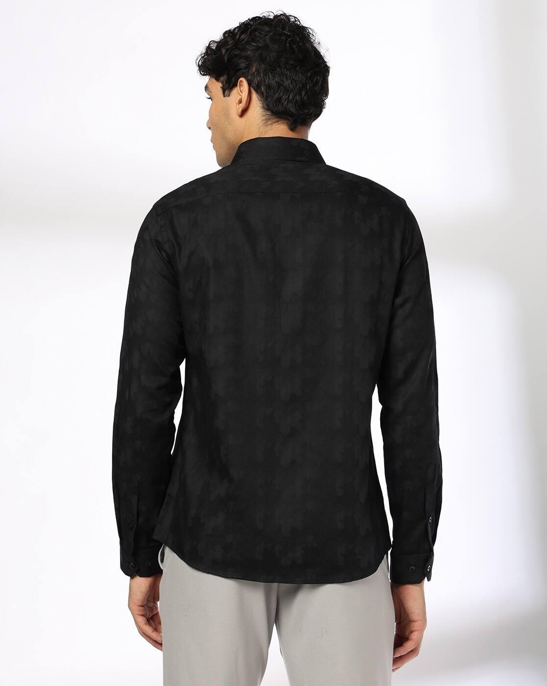 NETPLAY | Men Printed Slim Fit Cotton Shirt|2