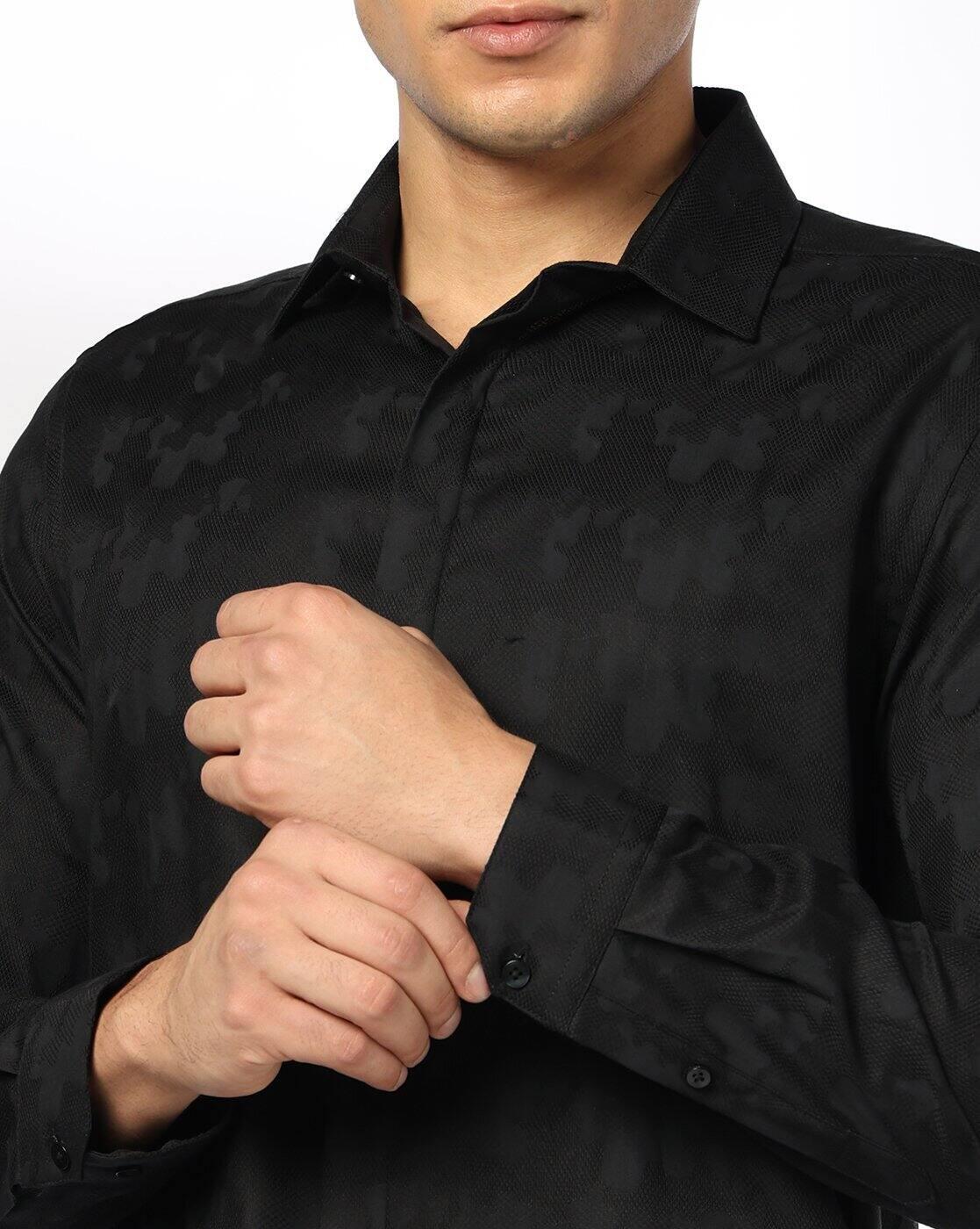 NETPLAY | Men Printed Slim Fit Cotton Shirt|3