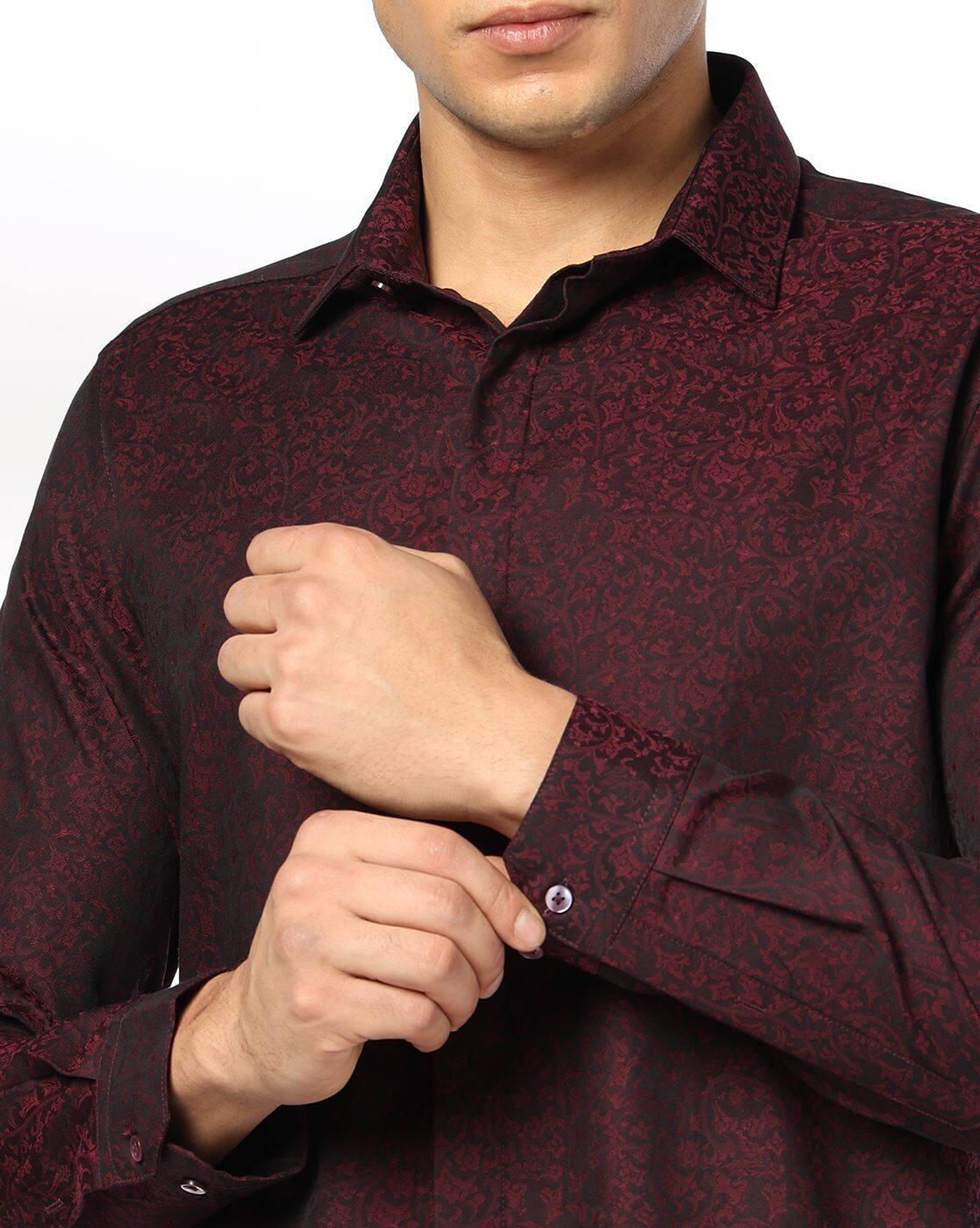 NETPLAY | Men Printed Slim Fit Cotton Shirt|4