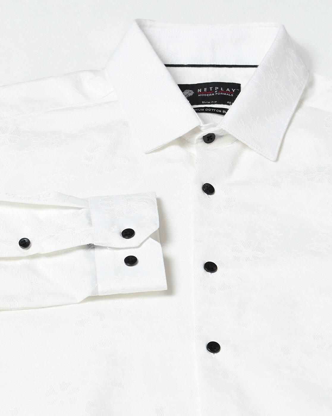 NETPLAY | Men Patterned Slim Fit Shirt|5