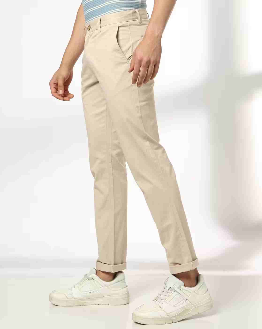 NETPLAY | Men Slim Fit Mid-Rise Chinos|1