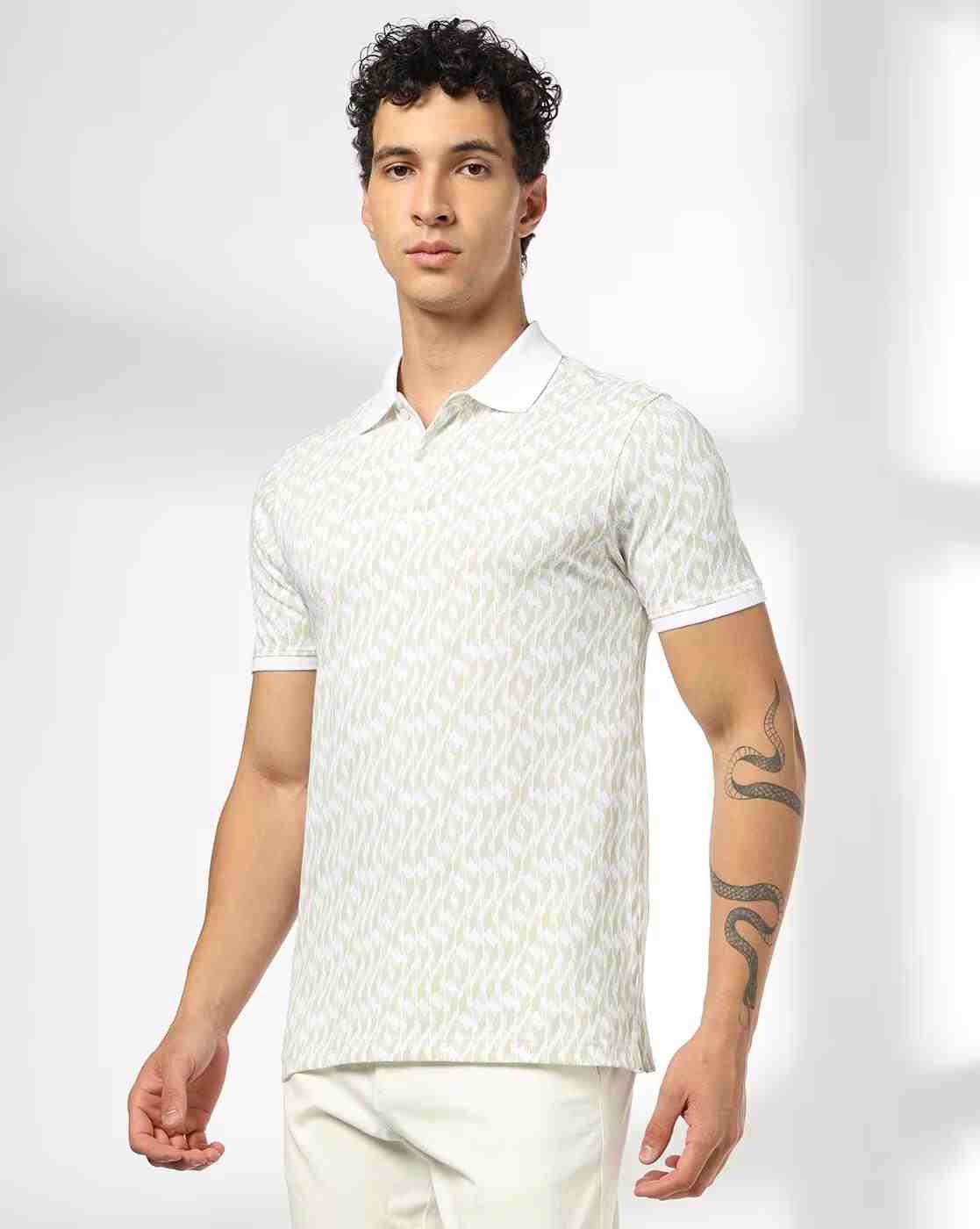 NETPLAY | Men All-Over Print Slim Fit Polo T-Shirt|0