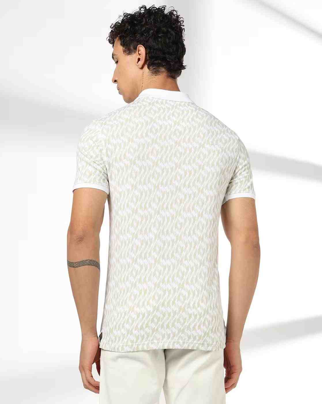NETPLAY | Men All-Over Print Slim Fit Polo T-Shirt|2