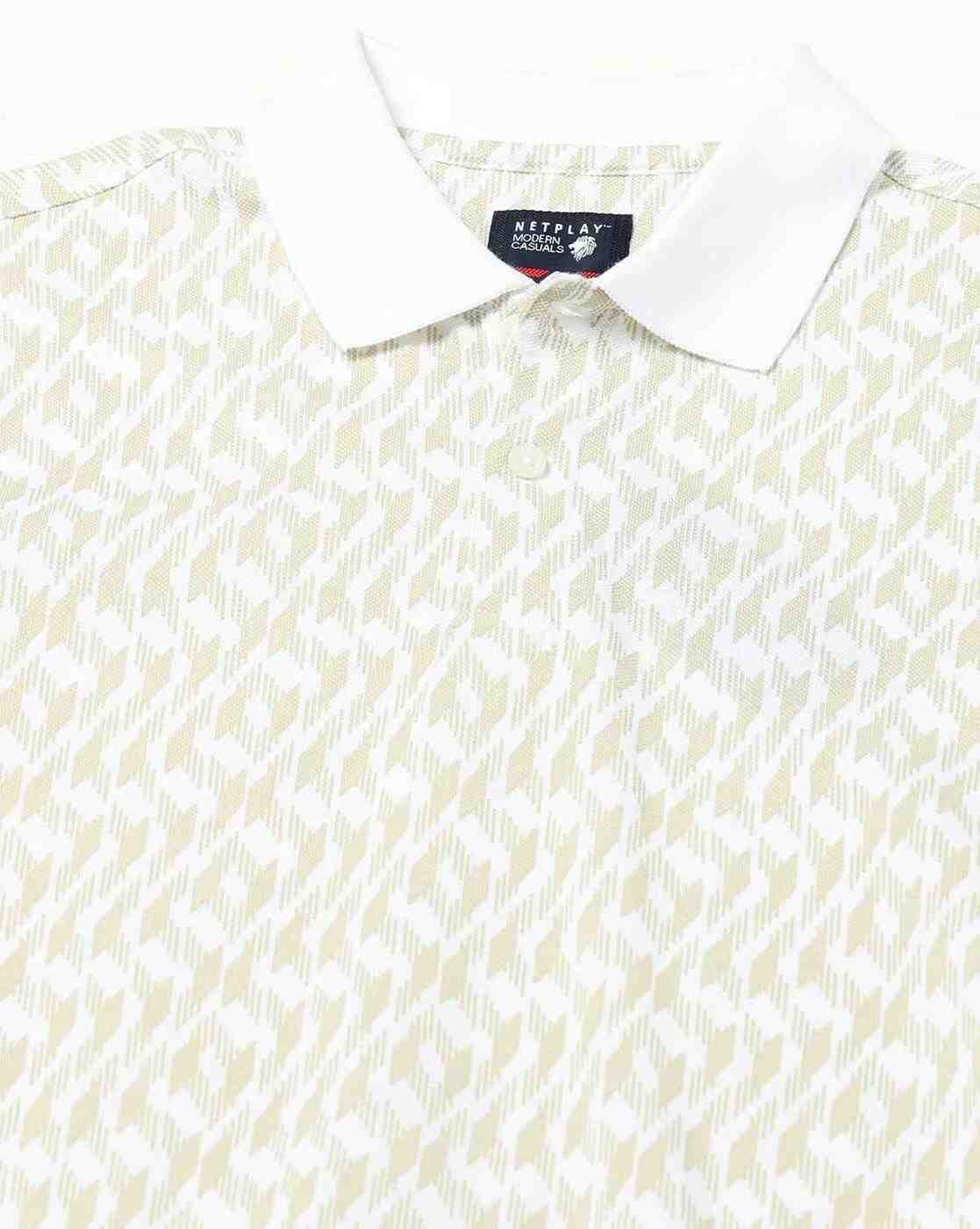 NETPLAY | Men All-Over Print Slim Fit Polo T-Shirt|4