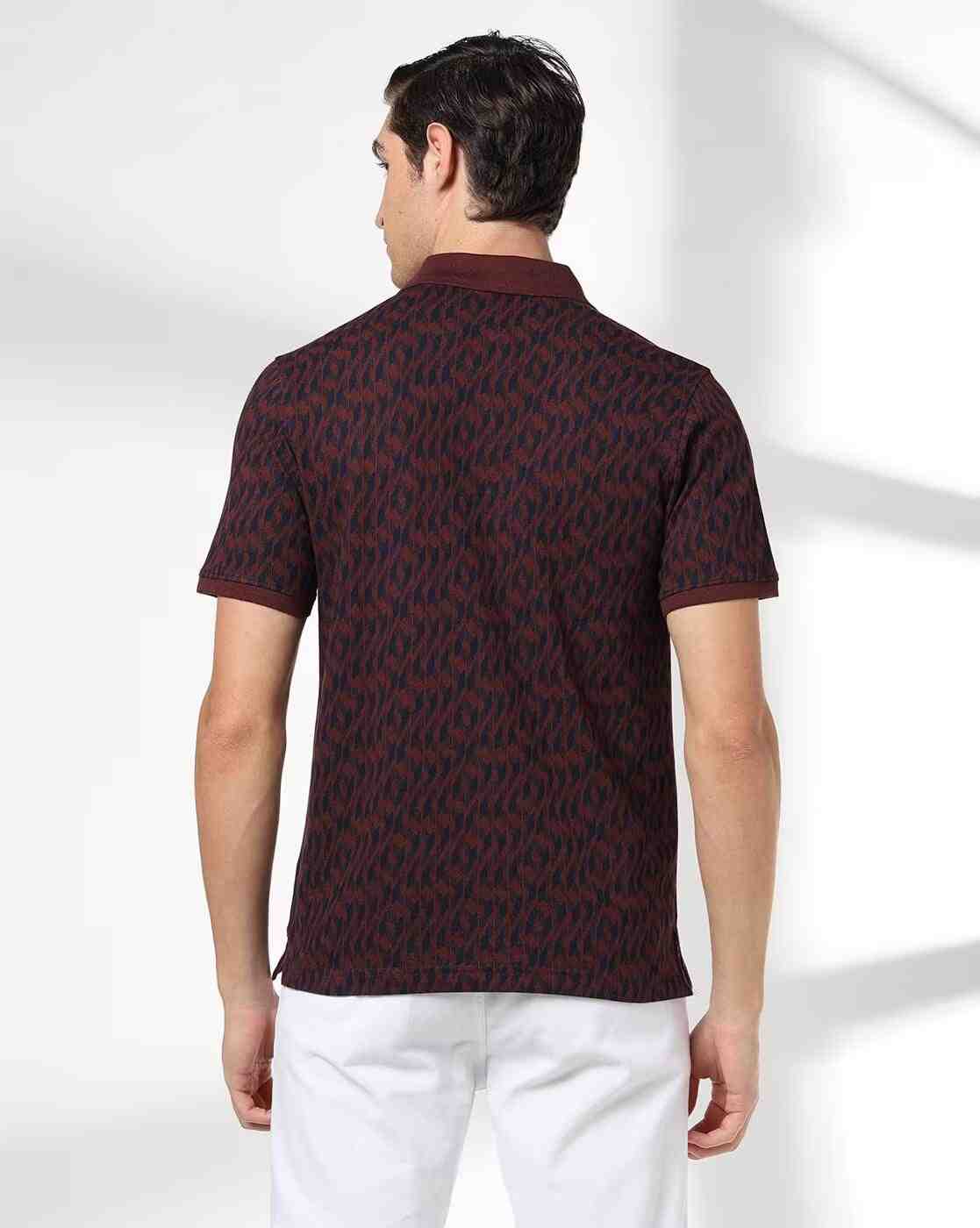 NETPLAY | Men All-Over Print Slim Fit Polo T-Shirt|2