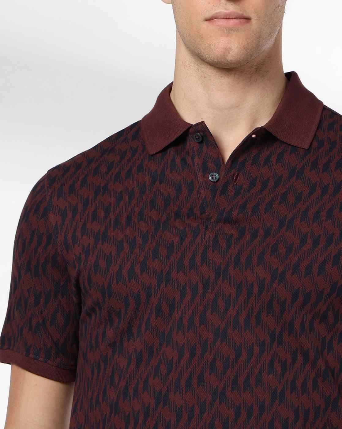 NETPLAY | Men All-Over Print Slim Fit Polo T-Shirt|4