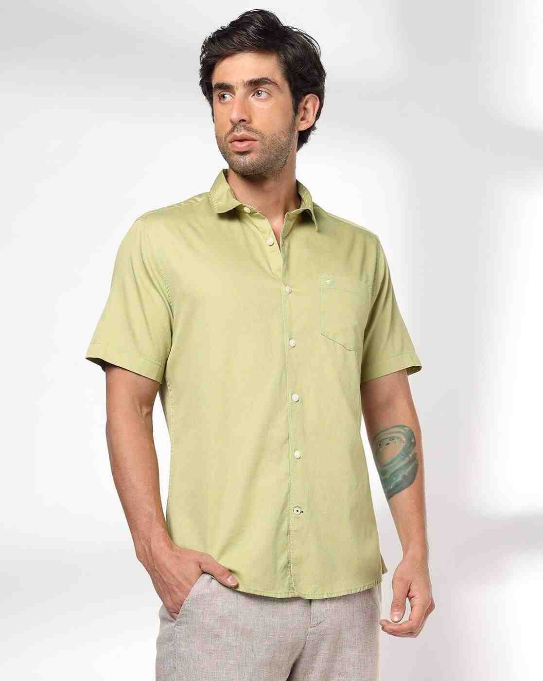 Men Slim Fit Cotton Shirt