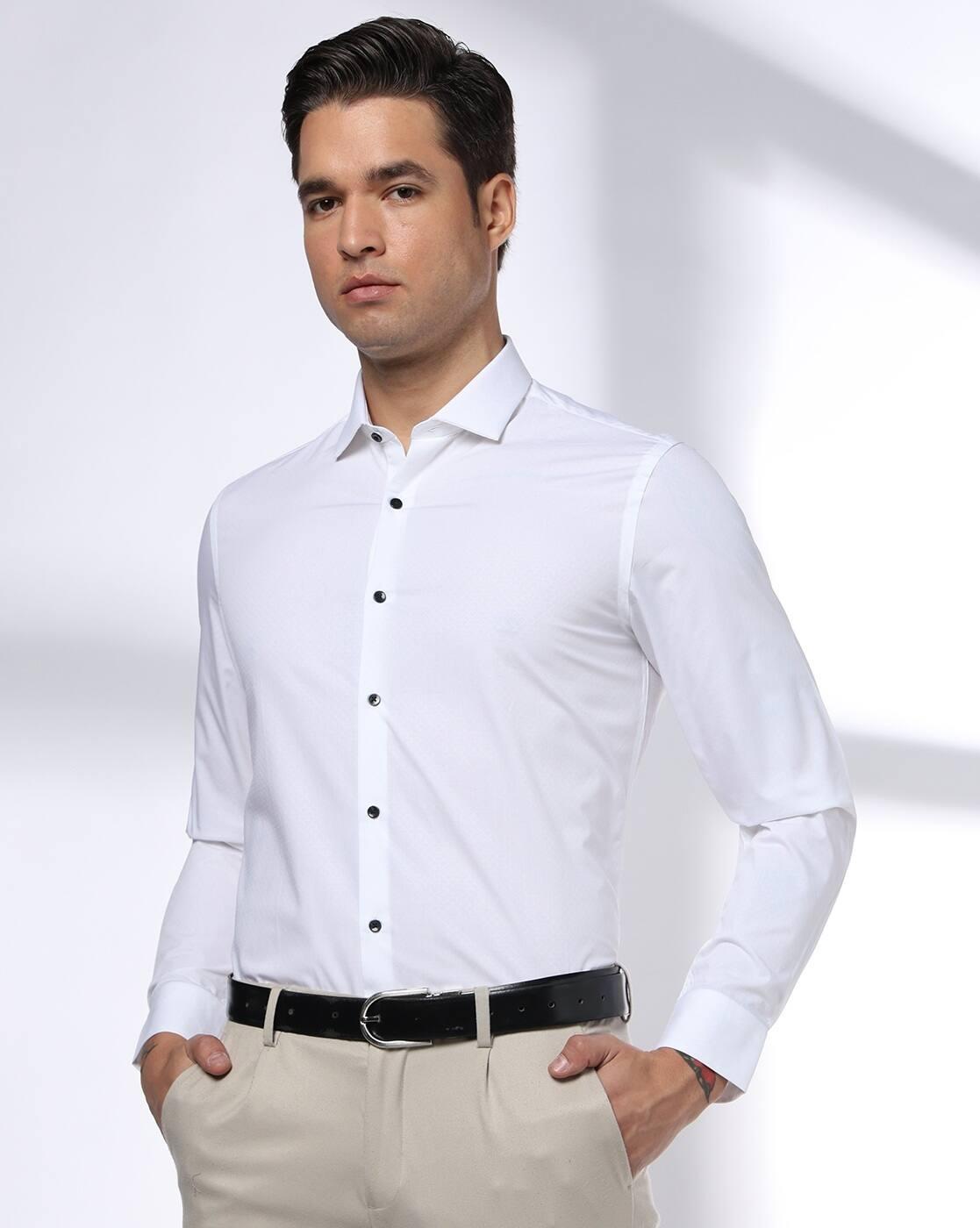 NETPLAY | Men Slim Fit Cotton Shirt|0