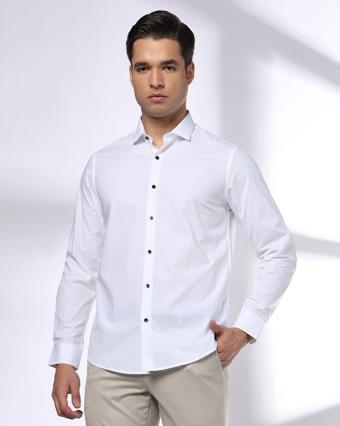 NETPLAY | Men Slim Fit Cotton Shirt|3