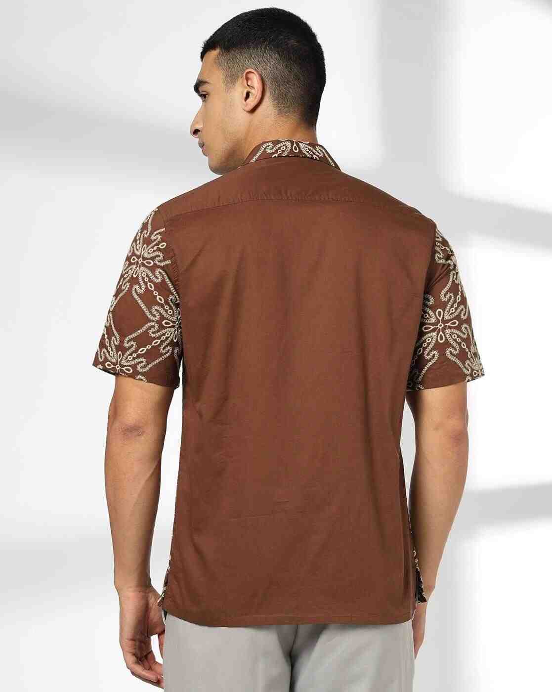 NETPLAY | Men Embroidered Slim Fit Shirt|2