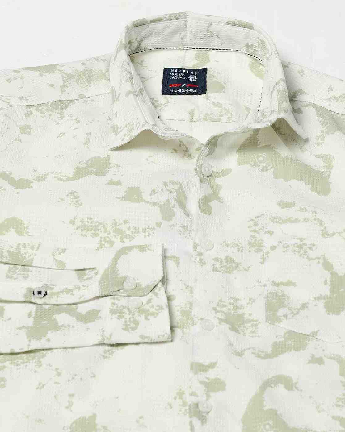 NETPLAY | Men Printed Slim Fit Shirt|5