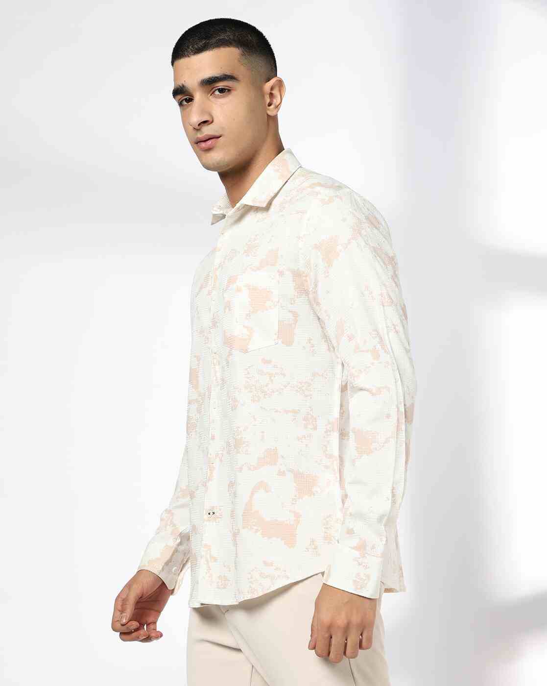 NETPLAY | Men Printed Slim Fit Shirt|1
