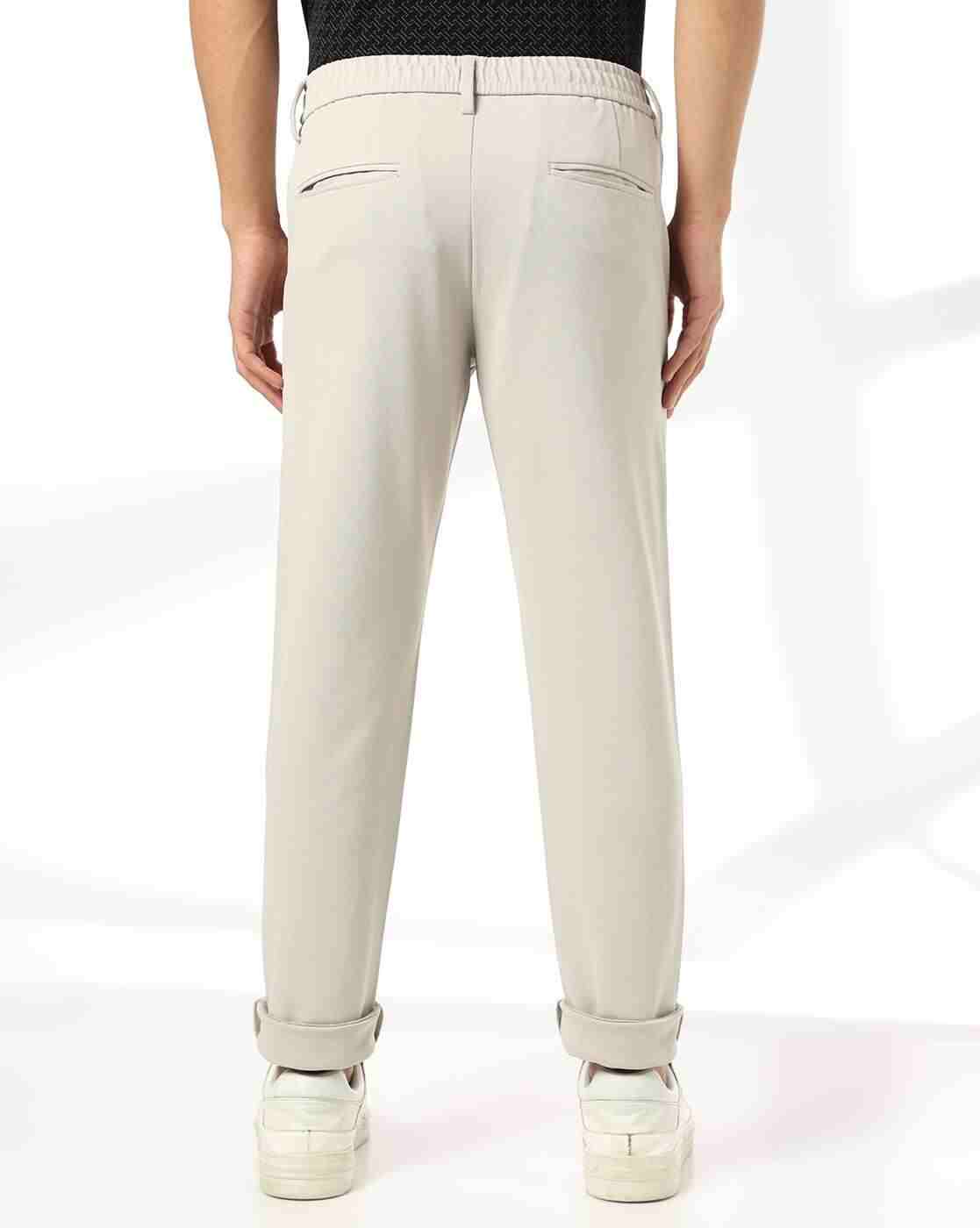 NETPLAY | Men Slim Fit Flat-Front Trousers|2