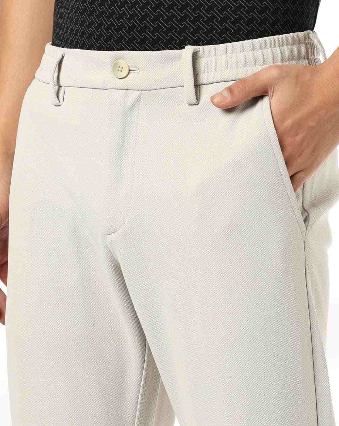 NETPLAY | Men Slim Fit Flat-Front Trousers|3