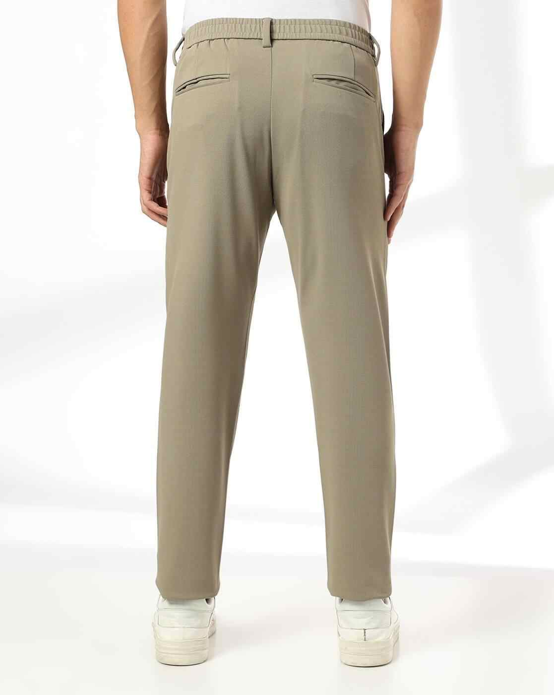 NETPLAY | Men Slim Fit Flat-Front Trousers|2