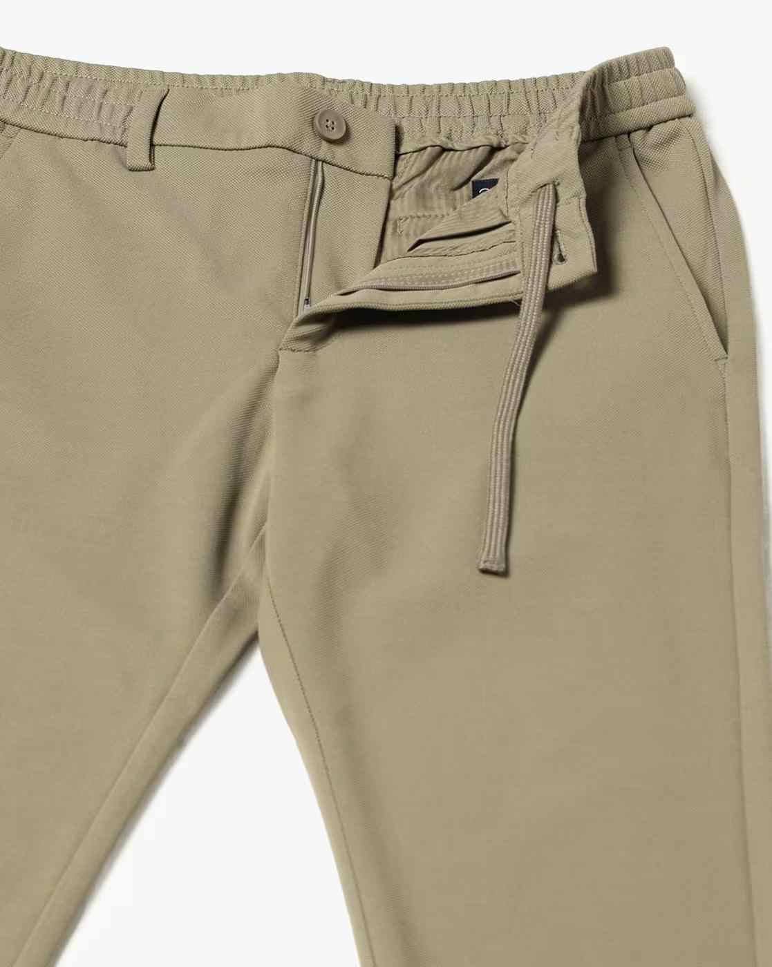 NETPLAY | Men Slim Fit Flat-Front Trousers|4