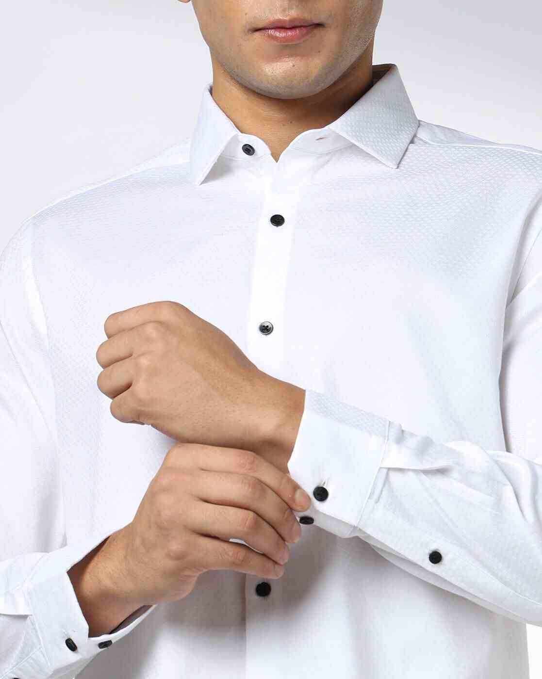 NETPLAY | Men Patterned Slim Fit Shirt|4