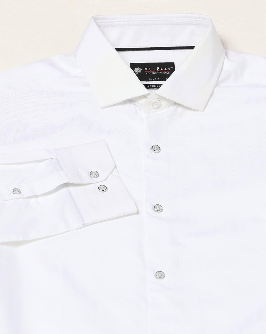 NETPLAY | Men Slim Fit Cotton Shirt|4