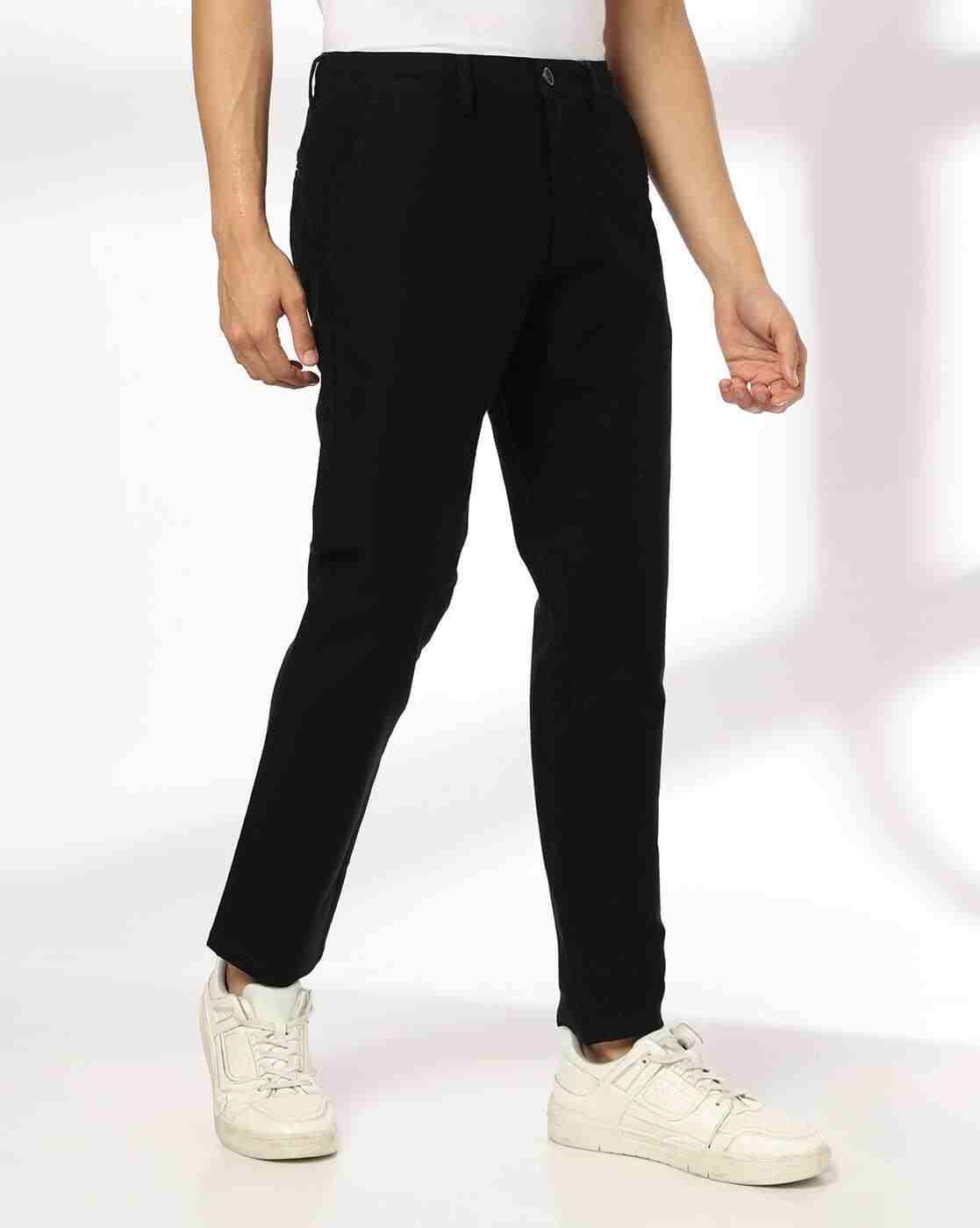 Men Slim Fit Flat-Front Chinos