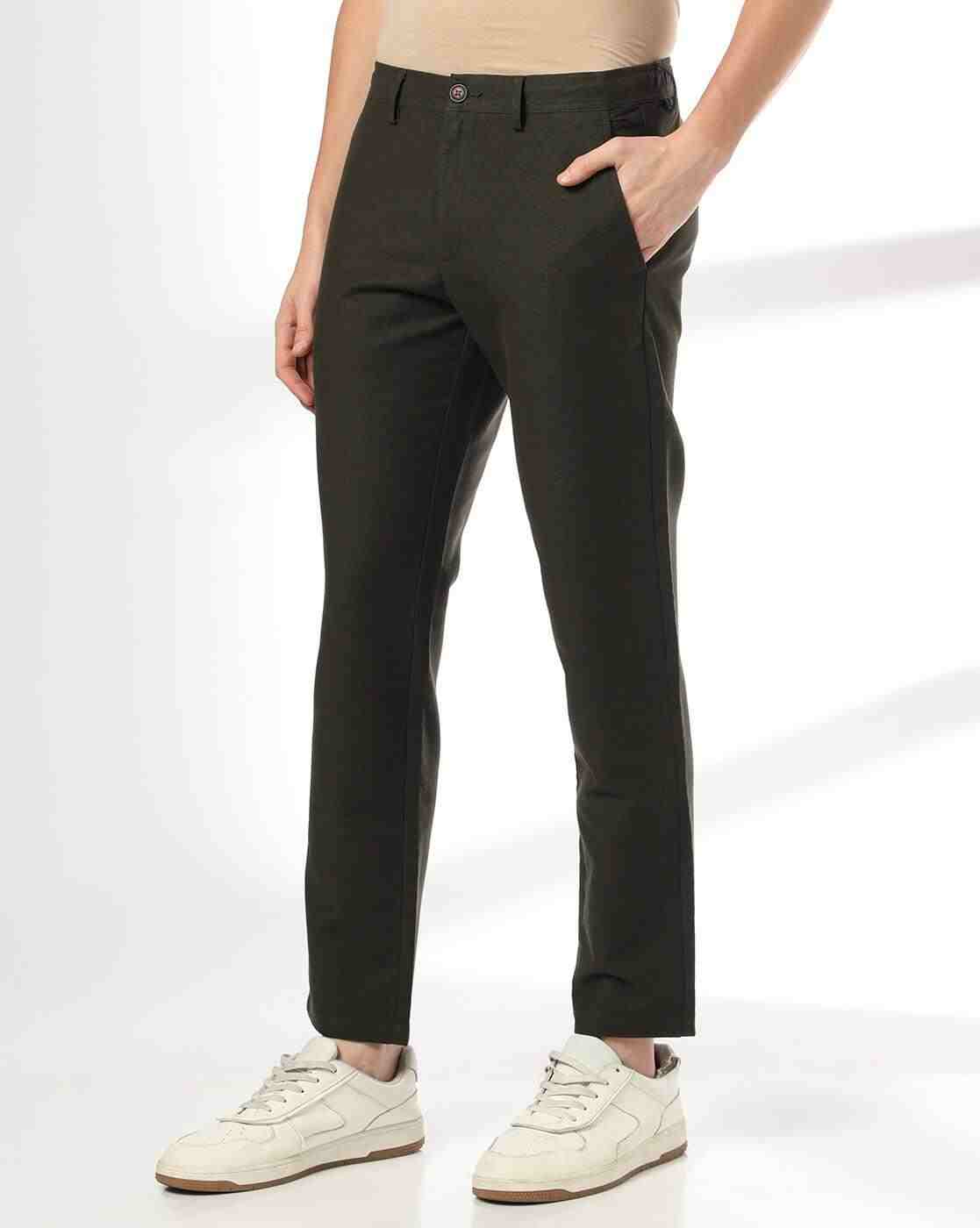 NETPLAY | Men Slim Fit Flat-Front Trousers|0