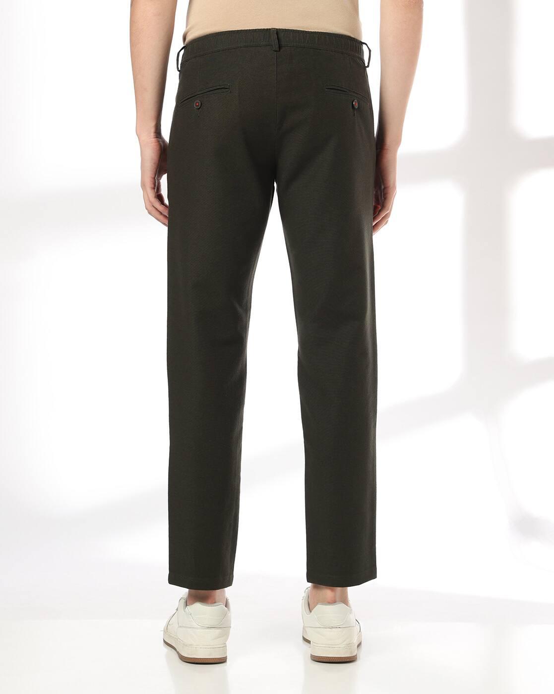 NETPLAY | Men Slim Fit Flat-Front Trousers|2