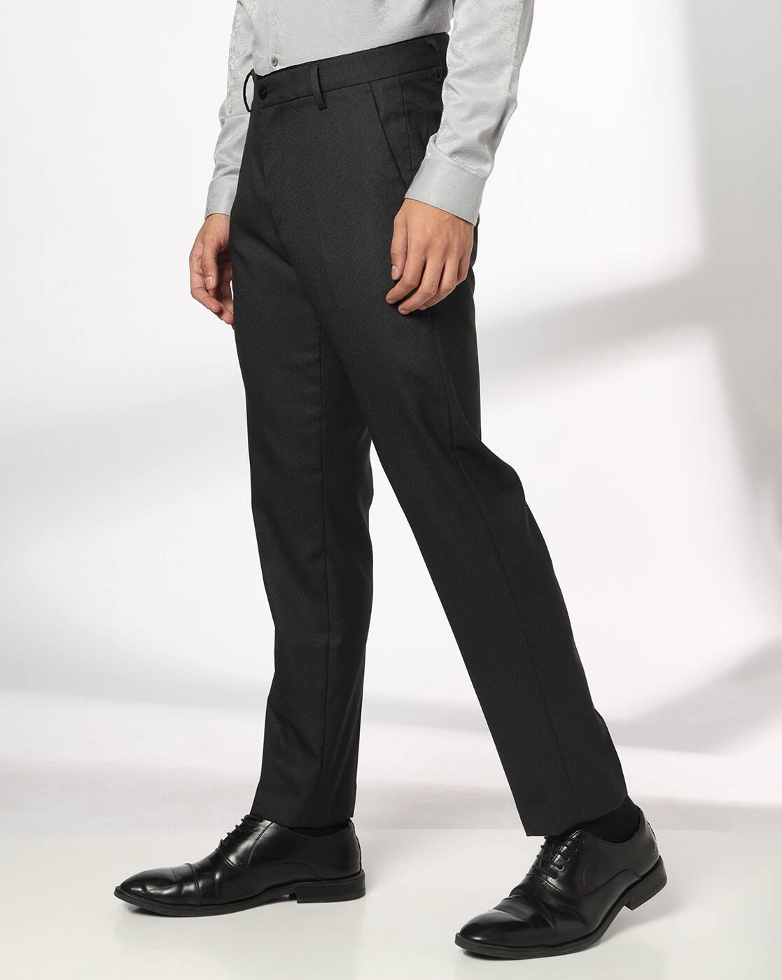 NETPLAY | Men Mid-Rise Slim Fit Trousers|1