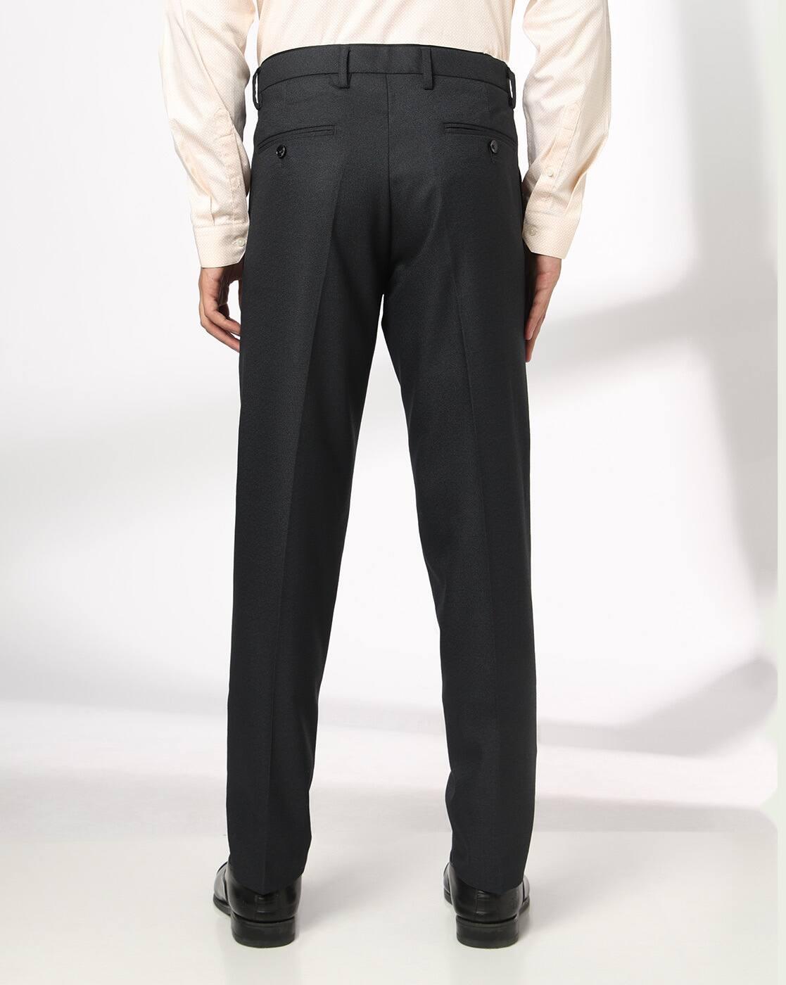 NETPLAY | Men Mid-Rise Slim Fit Trousers|2
