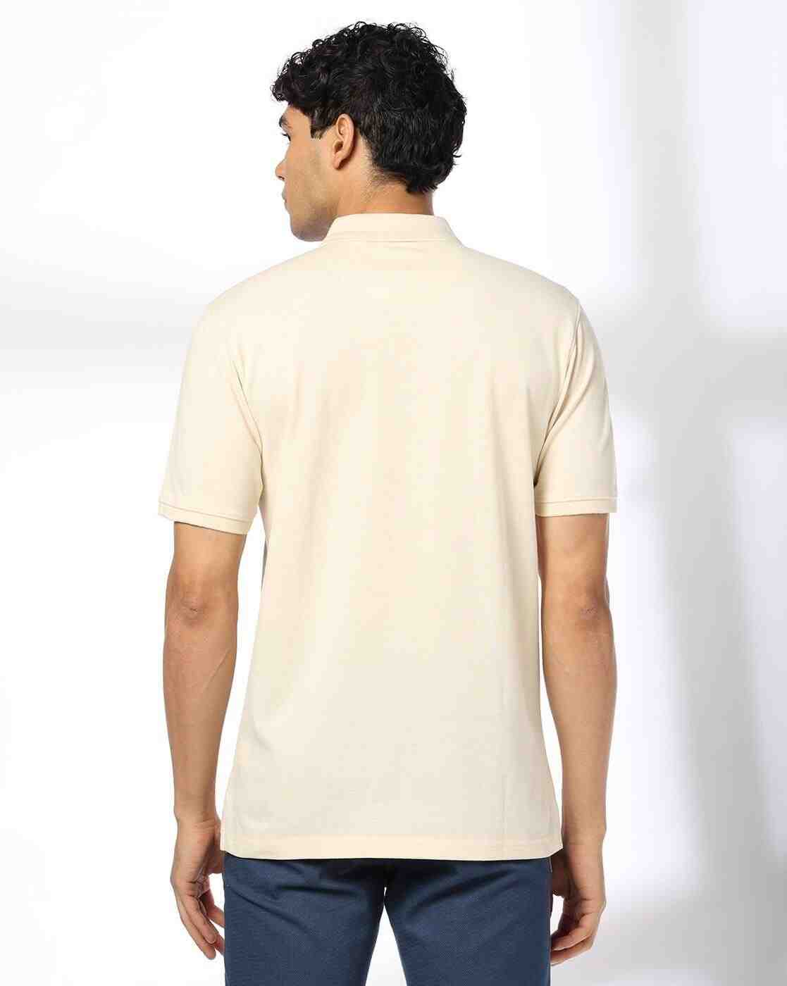 NETPLAY | Men Striped Slim Fit Polo T-Shirt|2