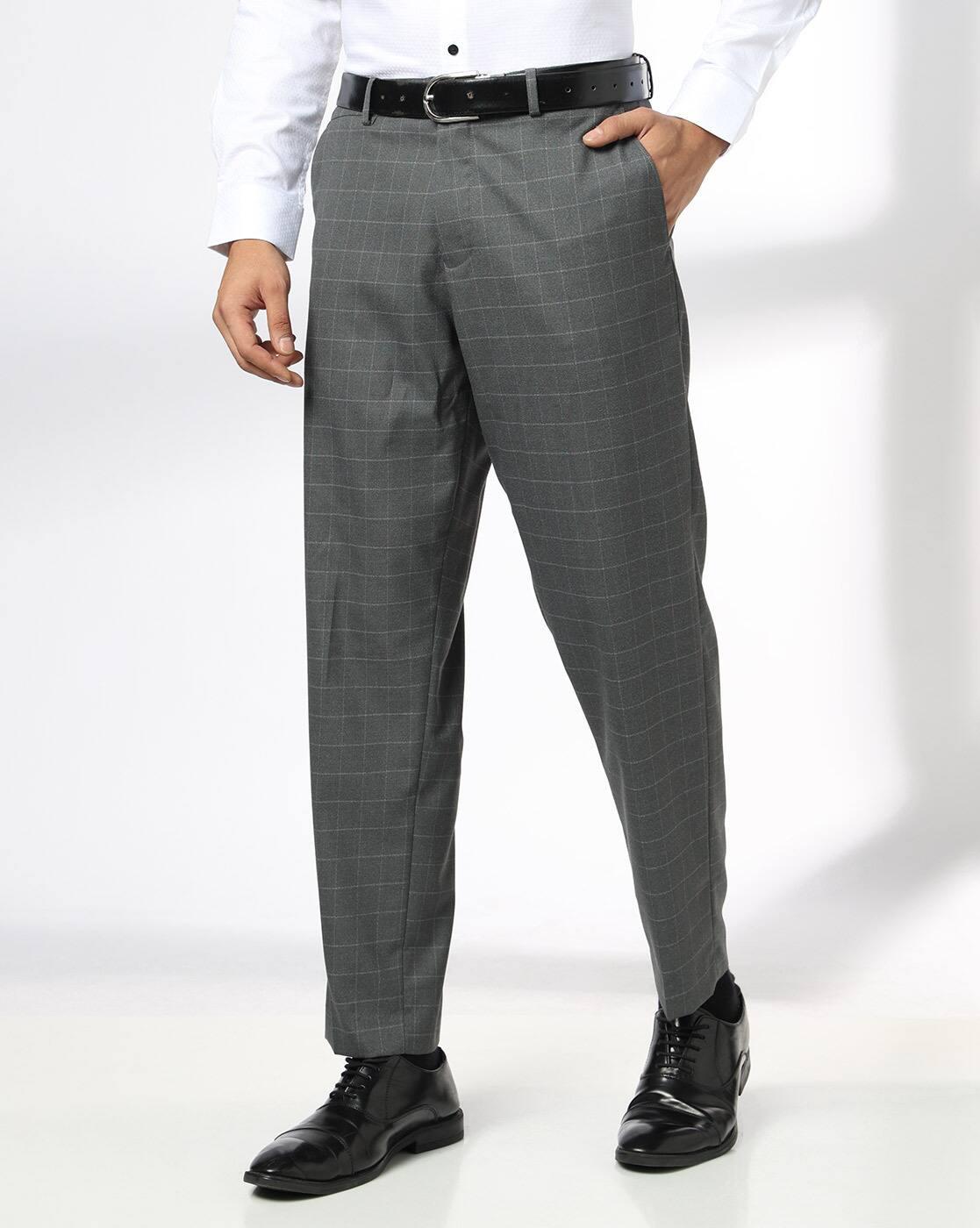Men Mid-Rise Slim Fit Trousers
