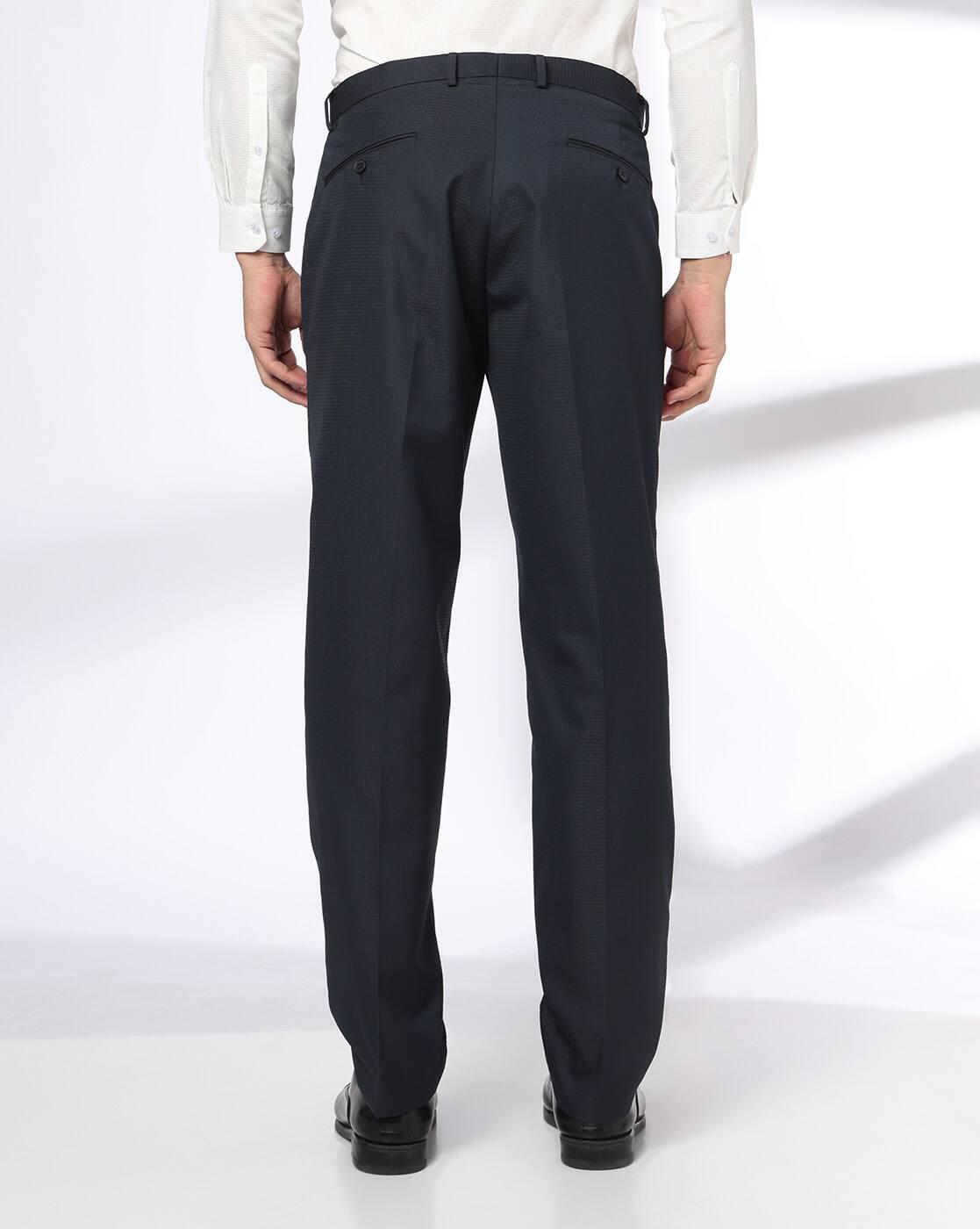 NETPLAY | Men Slim Fit Flat-Front Trousers|2