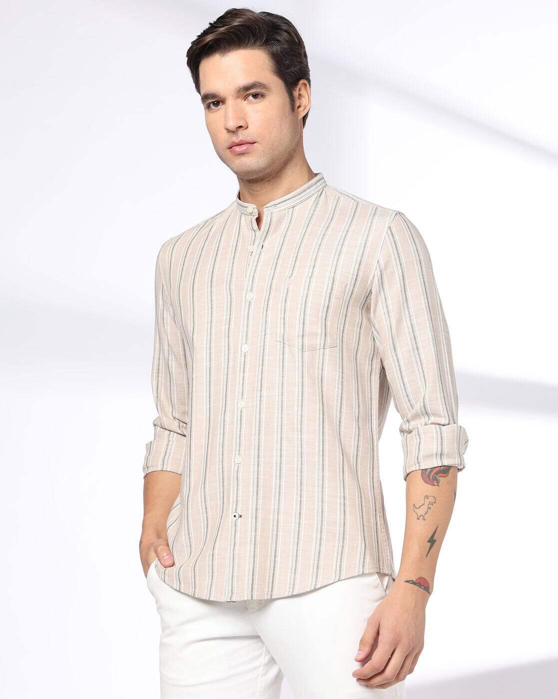NETPLAY | Men Stripes Slim Fit Classic Shirt|0