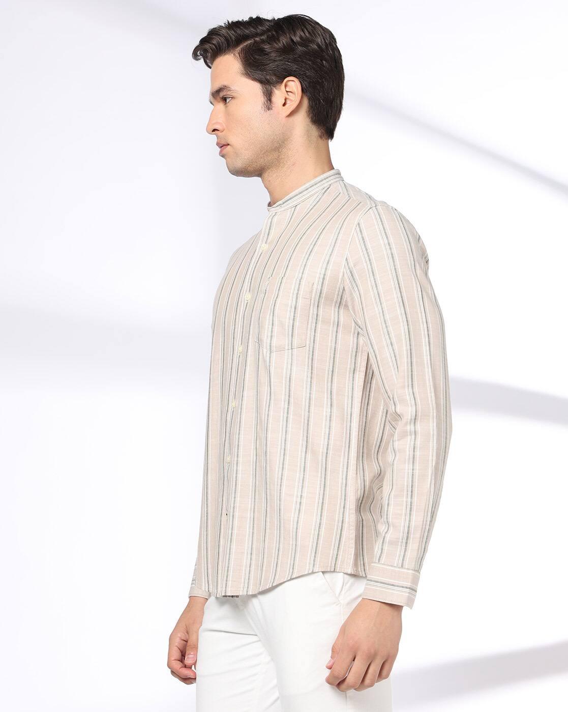 NETPLAY | Men Stripes Slim Fit Classic Shirt|1