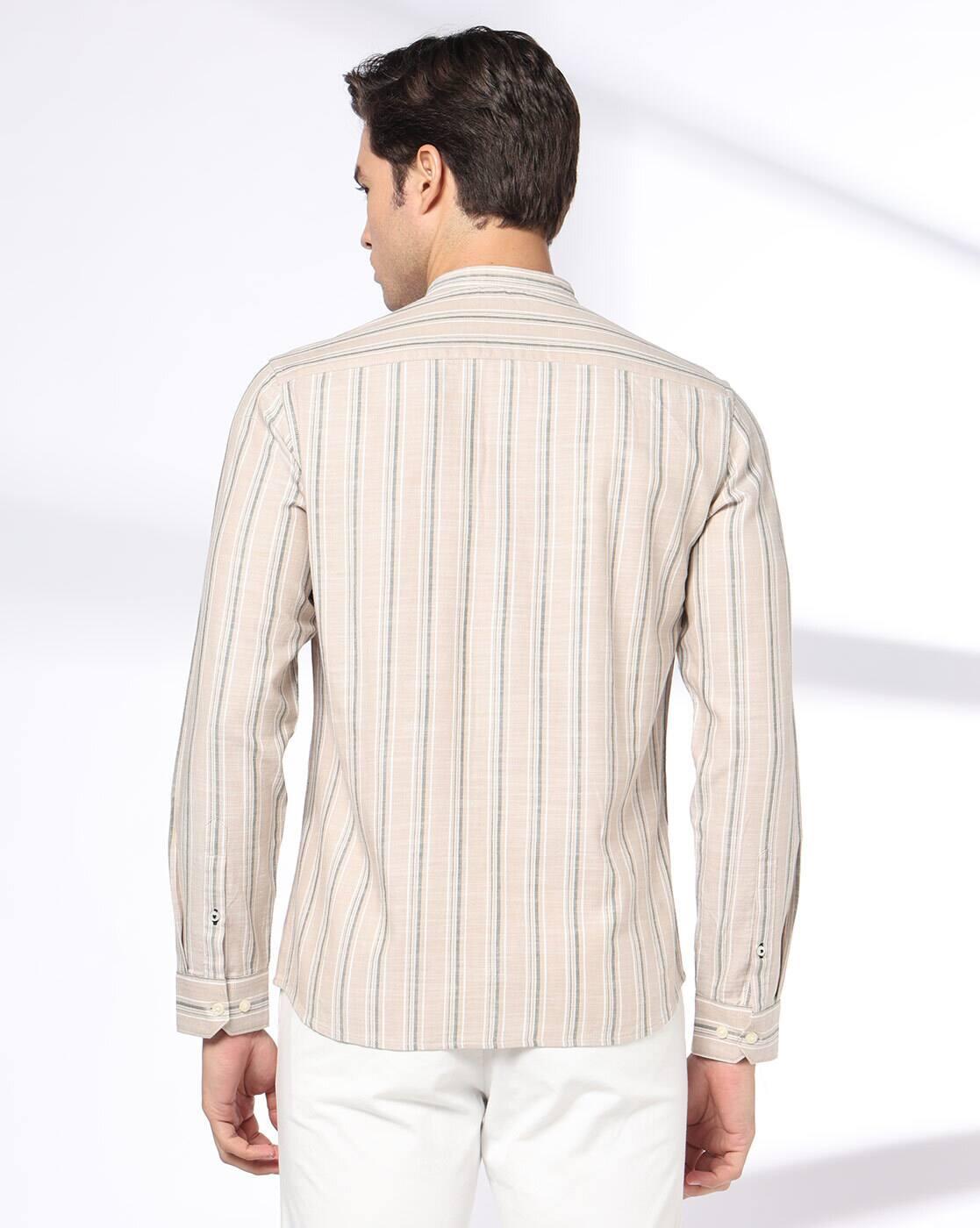 NETPLAY | Men Stripes Slim Fit Classic Shirt|2