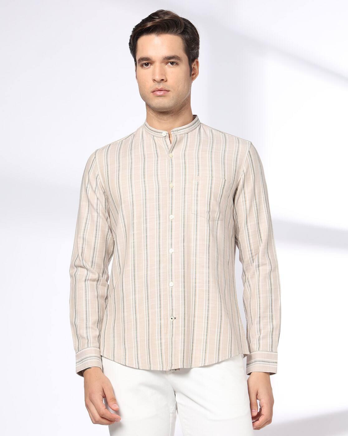 NETPLAY | Men Stripes Slim Fit Classic Shirt|3