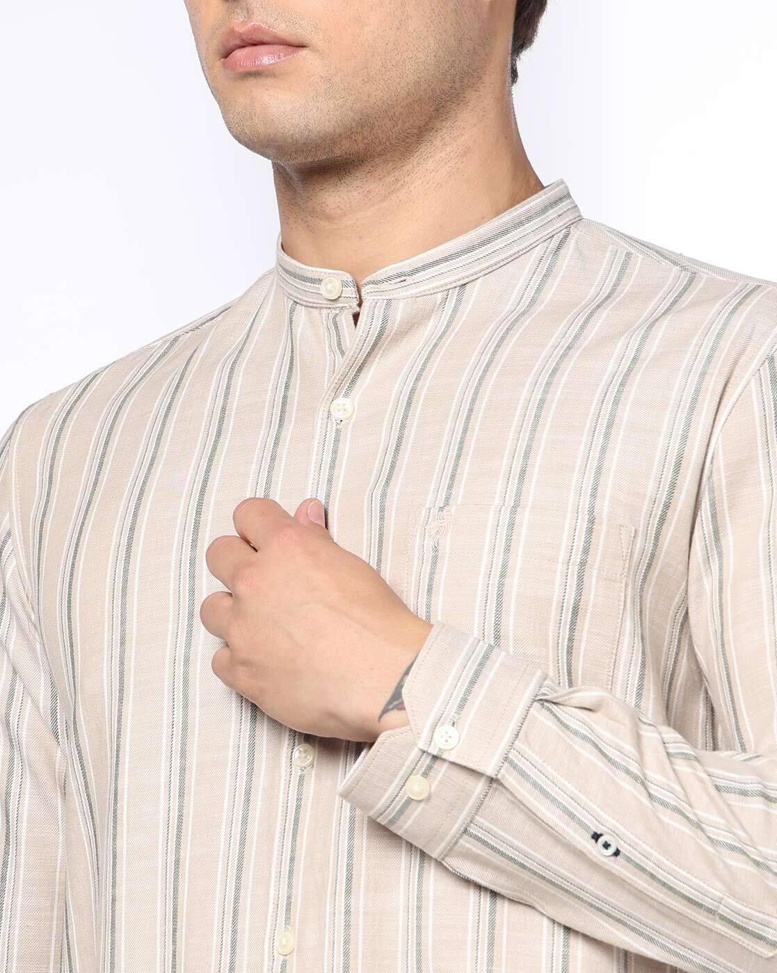 NETPLAY | Men Stripes Slim Fit Classic Shirt|4