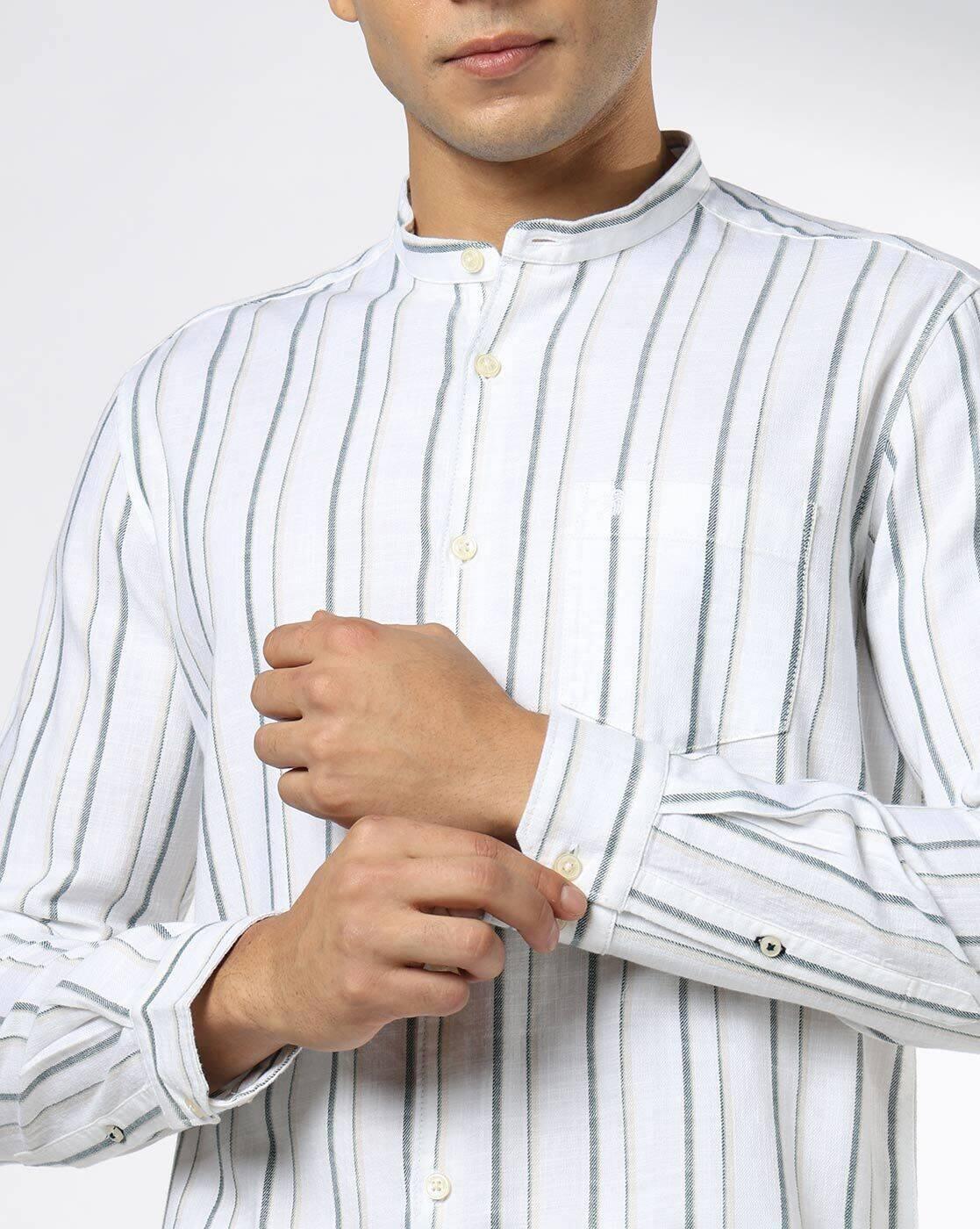 NETPLAY | Men Stripes Slim Fit Classic Shirt|3