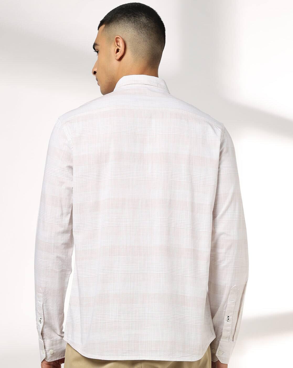 NETPLAY | Men Striped Slim Fit Full Sleeve Shirt|2
