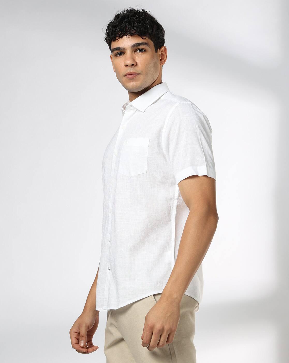 NETPLAY | Men Micro Print Slim Fit Classic Shirt|1