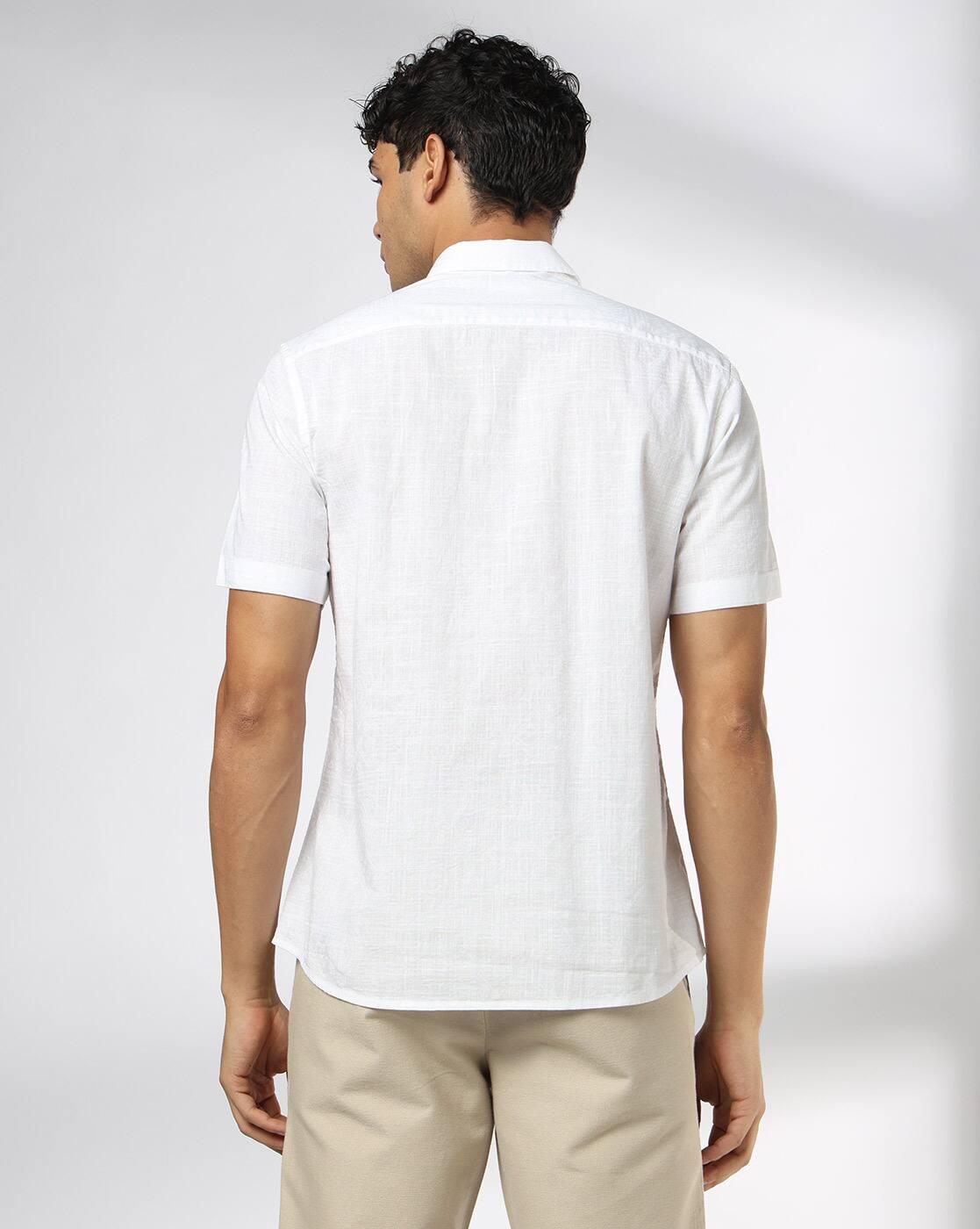 NETPLAY | Men Micro Print Slim Fit Classic Shirt|2
