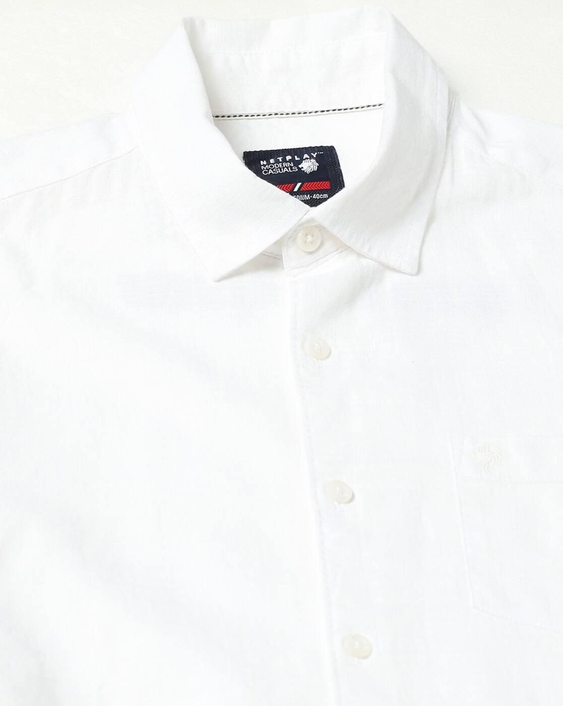 NETPLAY | Men Micro Print Slim Fit Classic Shirt|4
