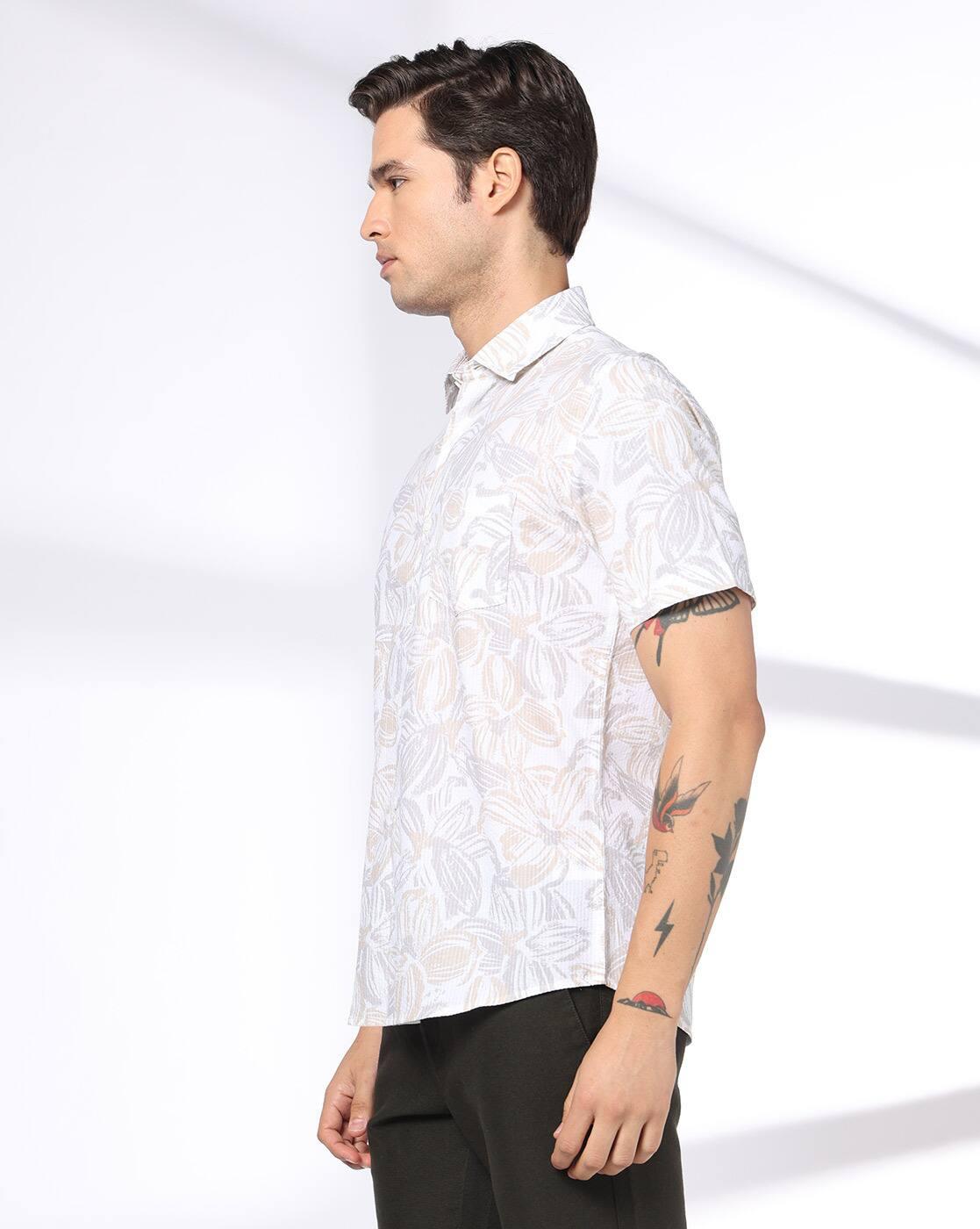 NETPLAY | Men Printed Slim Fit Classic Shirt|1
