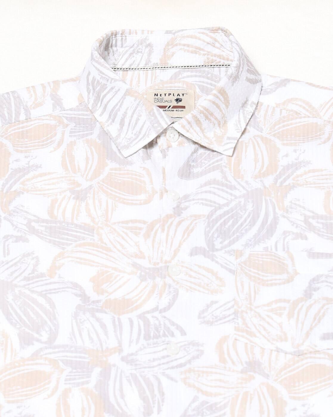 NETPLAY | Men Printed Slim Fit Classic Shirt|4