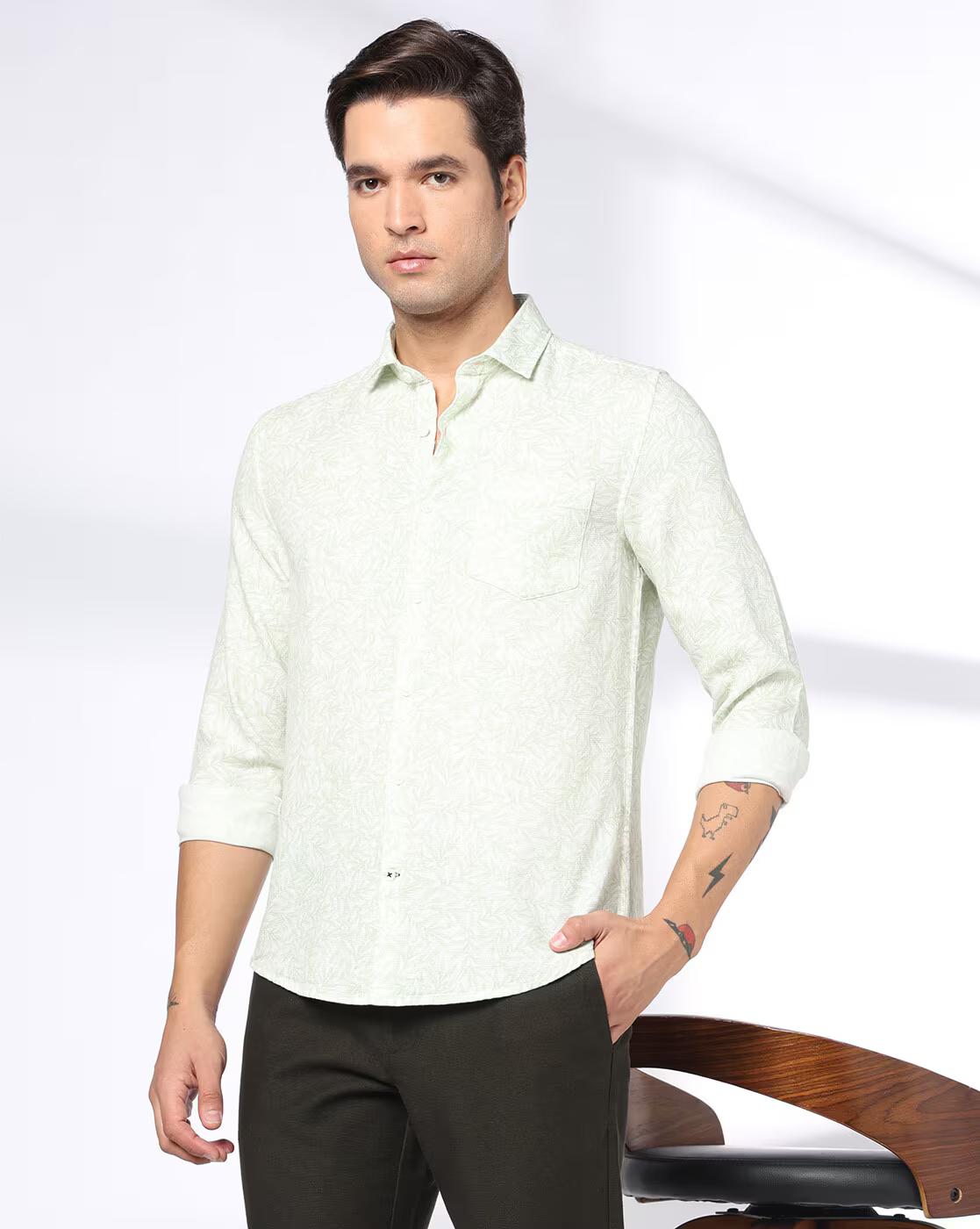 NETPLAY | Men Printed Slim Fit Classic Shirt|0