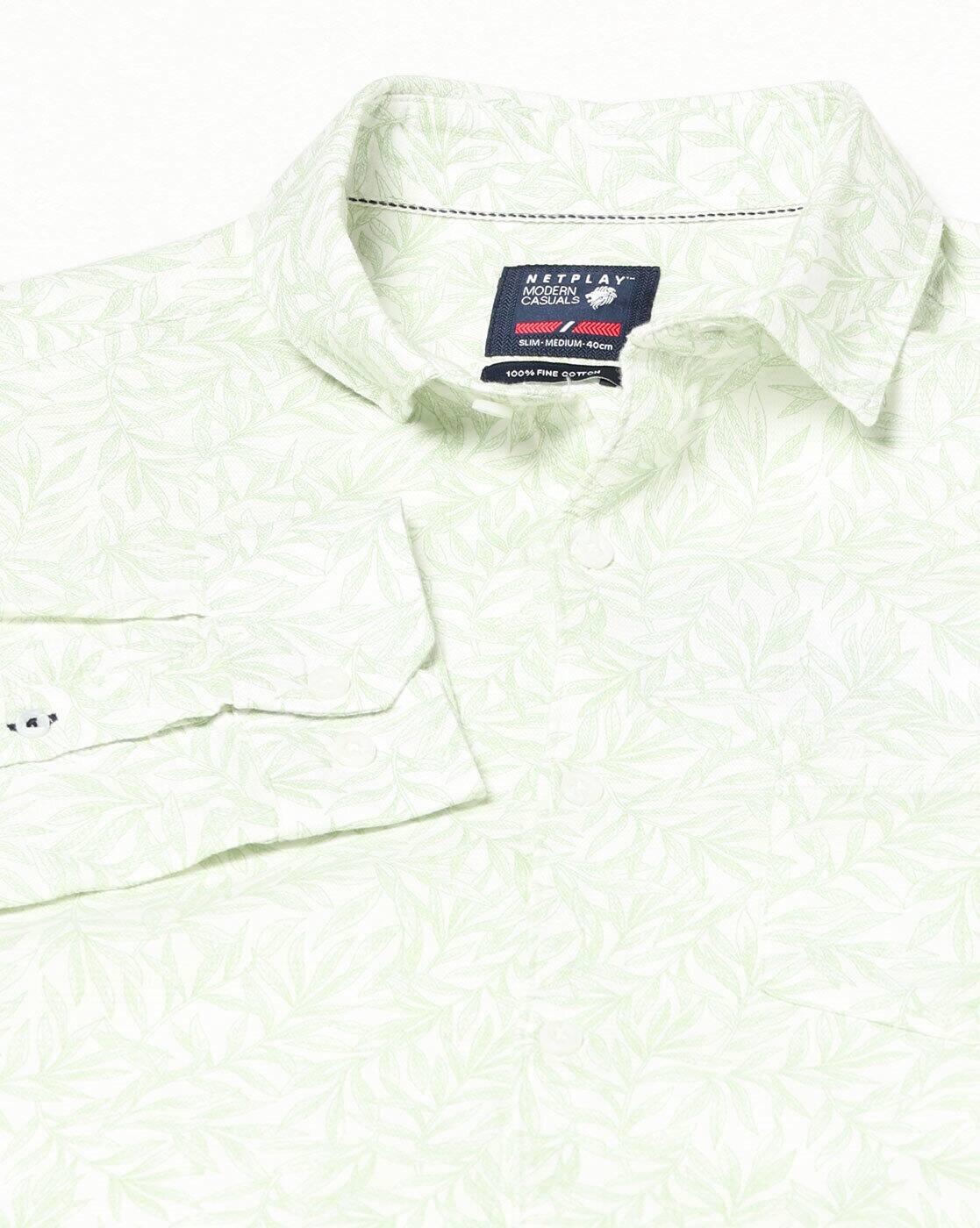 NETPLAY | Men Printed Slim Fit Classic Shirt|5