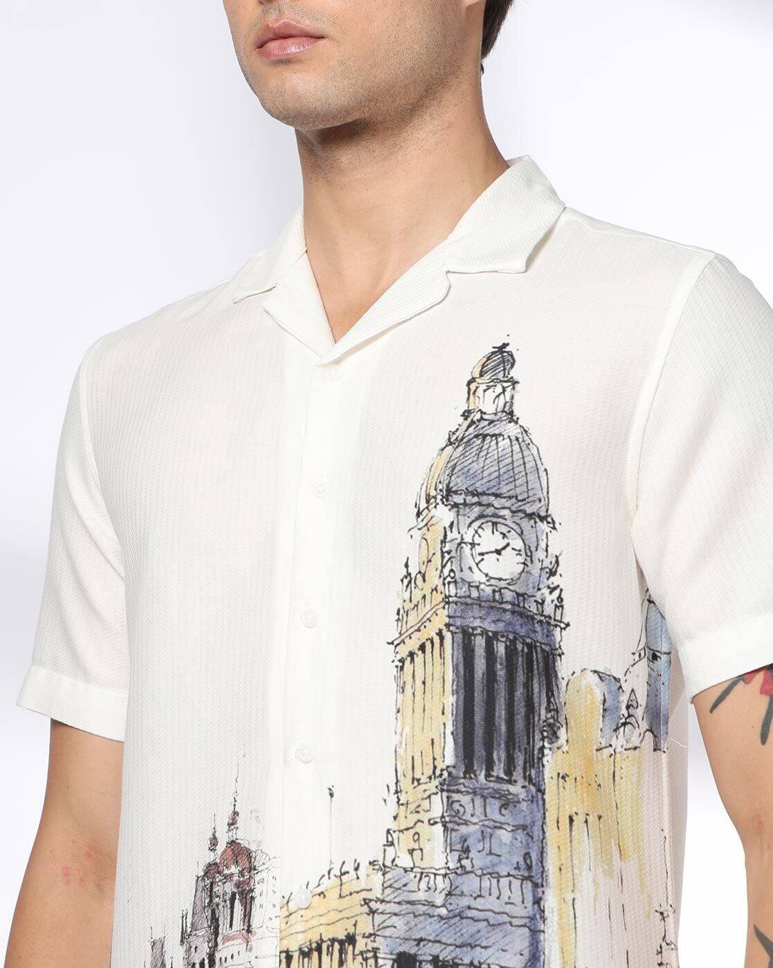 NETPLAY | Men Printed Slim Fit Classic Shirt|4