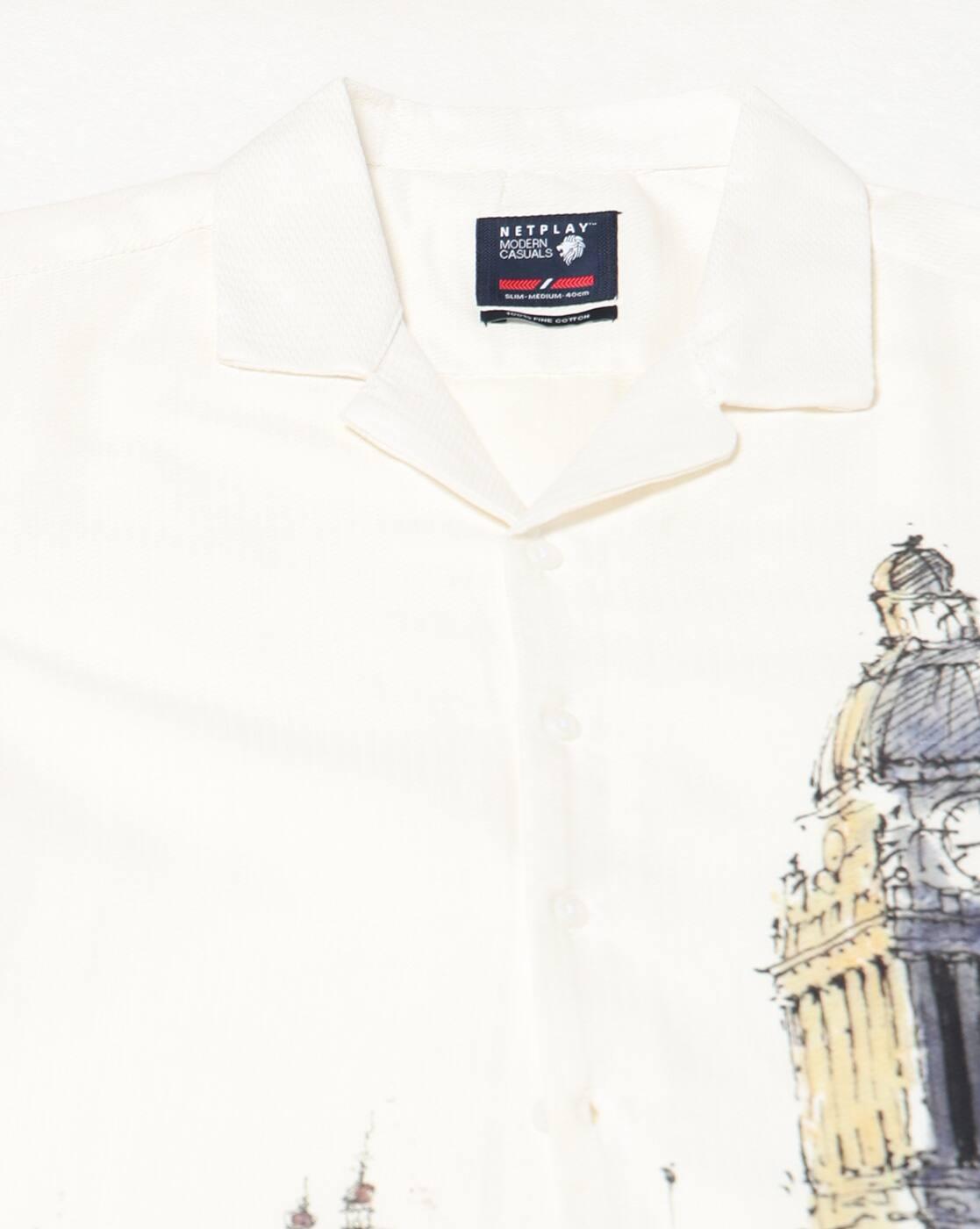 NETPLAY | Men Printed Slim Fit Classic Shirt|5