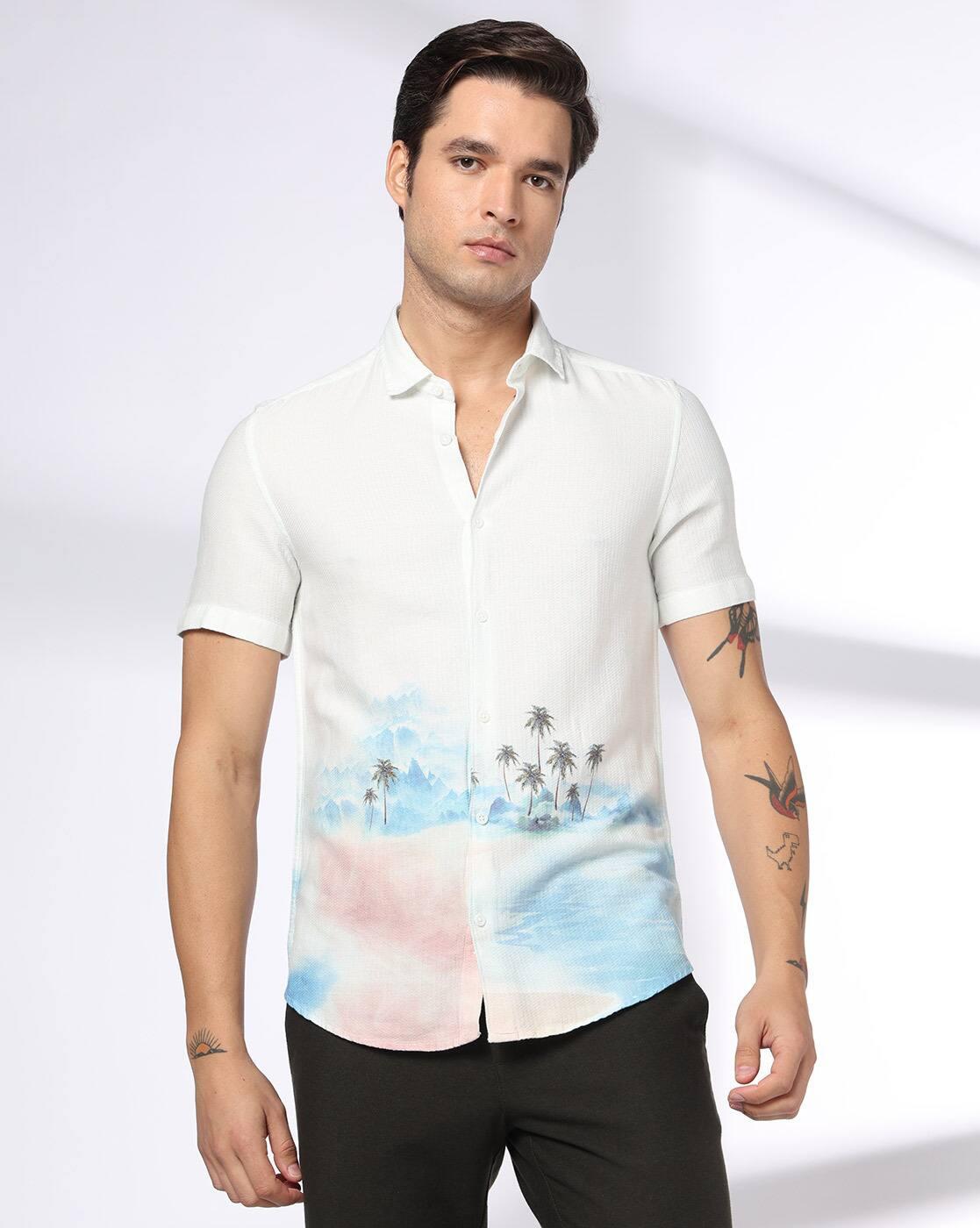 NETPLAY | Men Printed Slim Fit Classic Shirt|0
