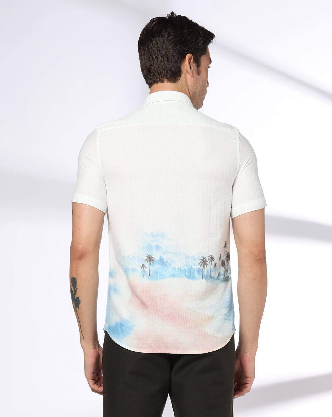 NETPLAY | Men Printed Slim Fit Classic Shirt|2