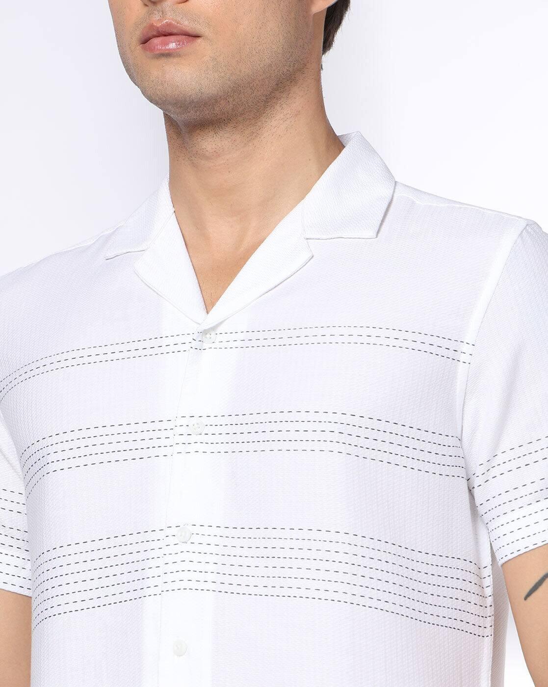 NETPLAY | Men Micro Print Slim Fit Shirt|3