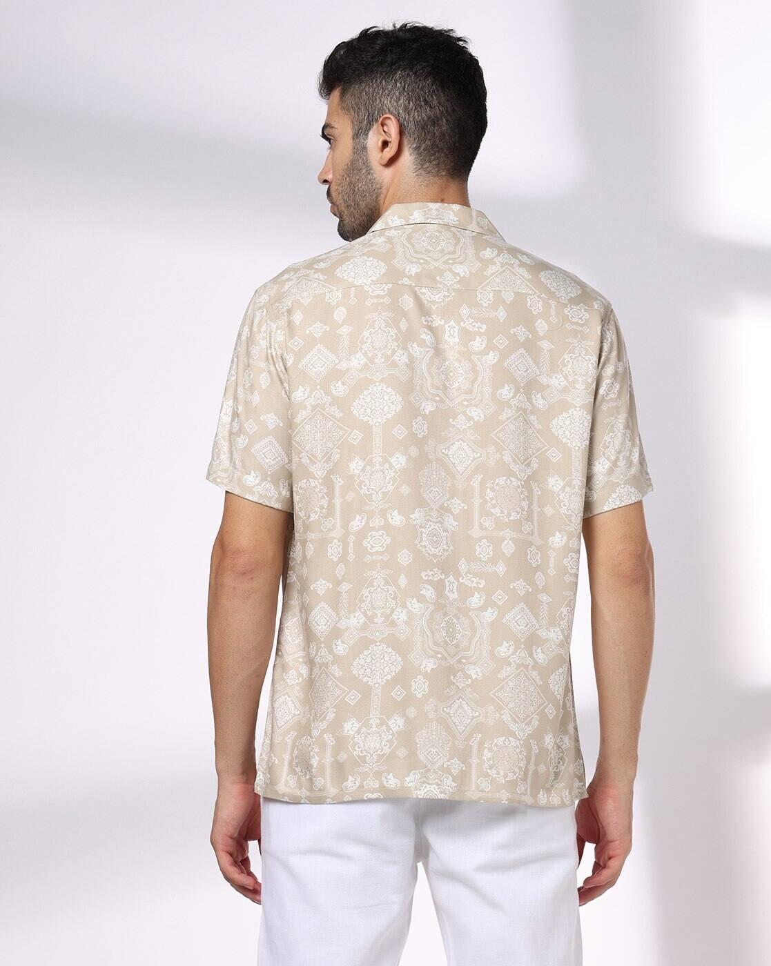 NETPLAY | Men Printed Slim Fit Half Sleeve  Shirt|2
